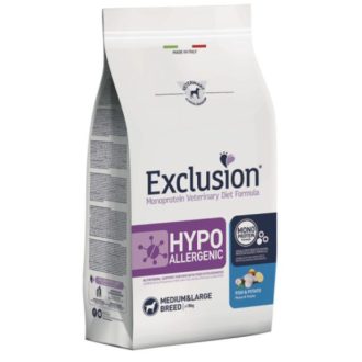   Exclusion Hypoallergenic Fish & Potato Large Medium & Breed 12 kg